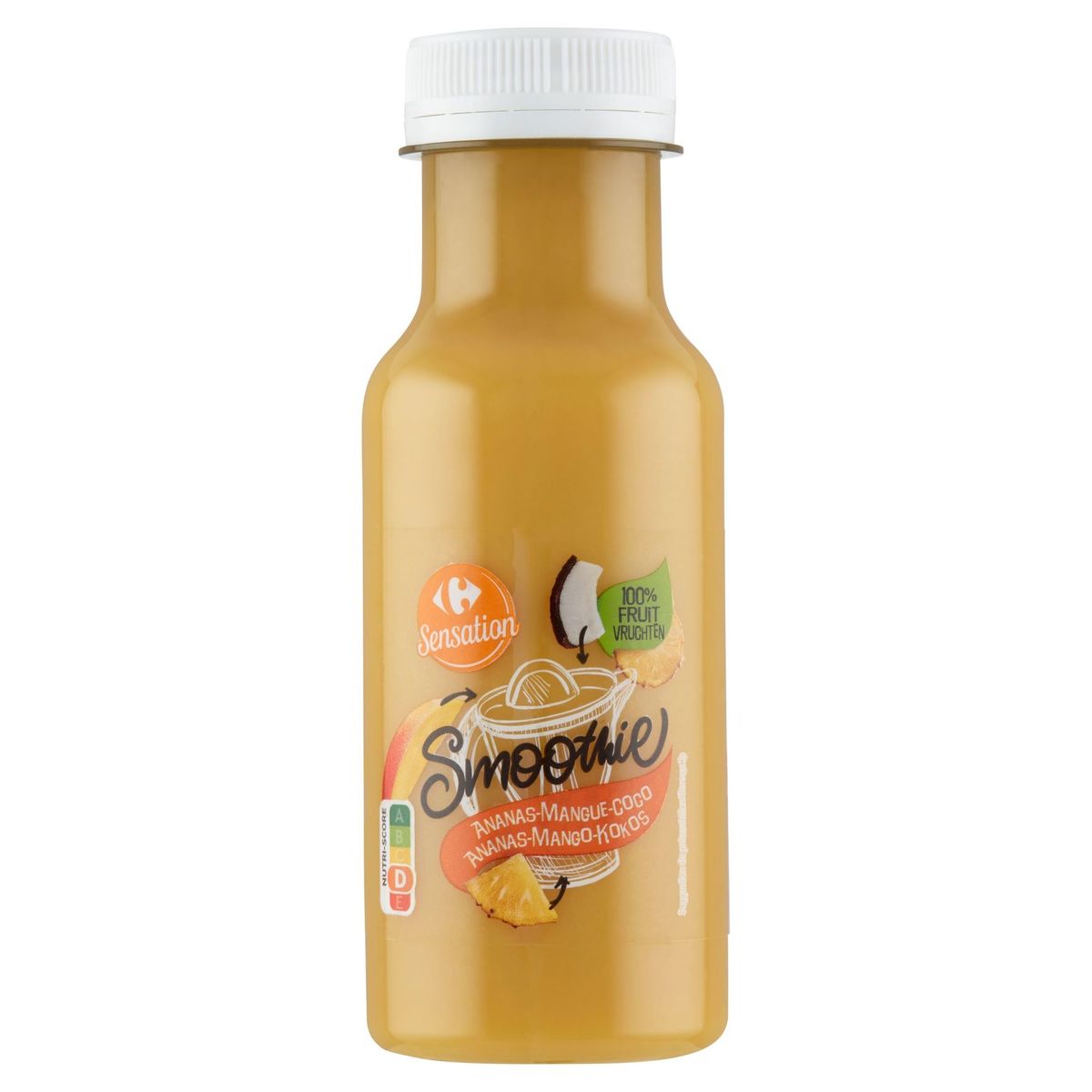 Carrefour Sensation Smoothie Ananas-Mango-Kokos 250 ml