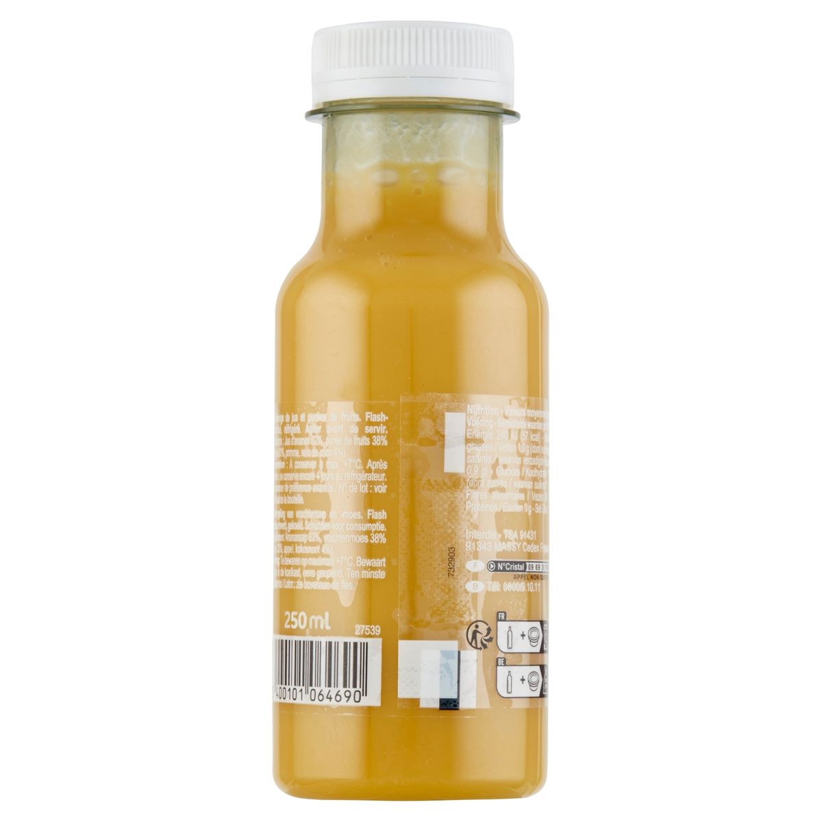 Carrefour Sensation Smoothie Ananas-Mango-Kokos 250 ml