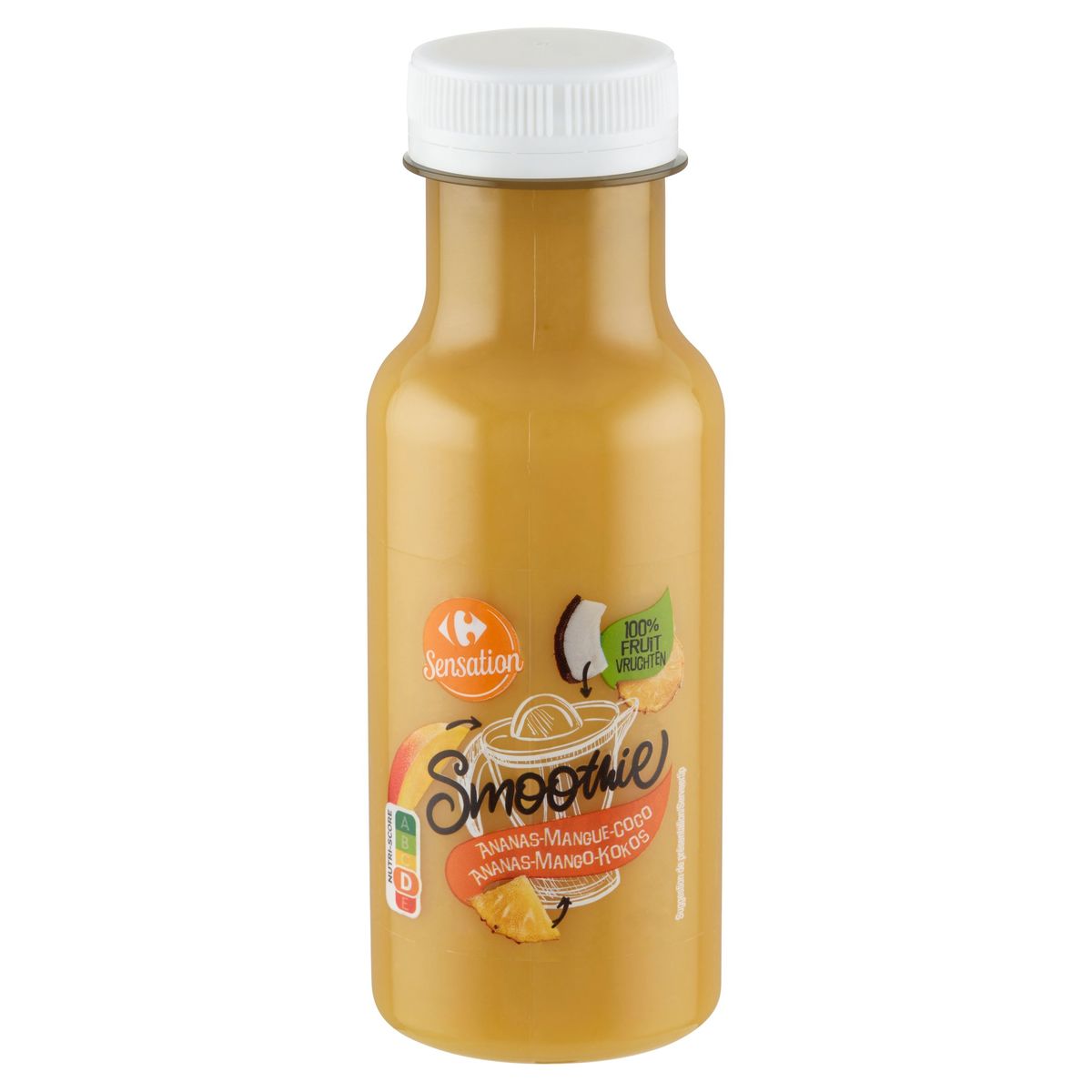 Carrefour Sensation Smoothie Ananas-Mango-Kokos 250 ml