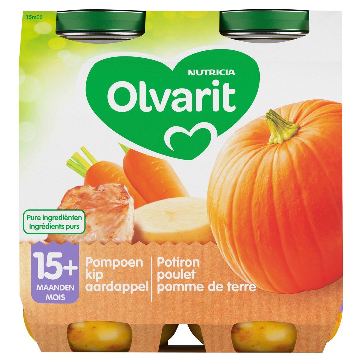 Olvarit Petit Pot Repas Bebe Potiron Poulet Carotte 15 Mois 2x250g Carrefour Site