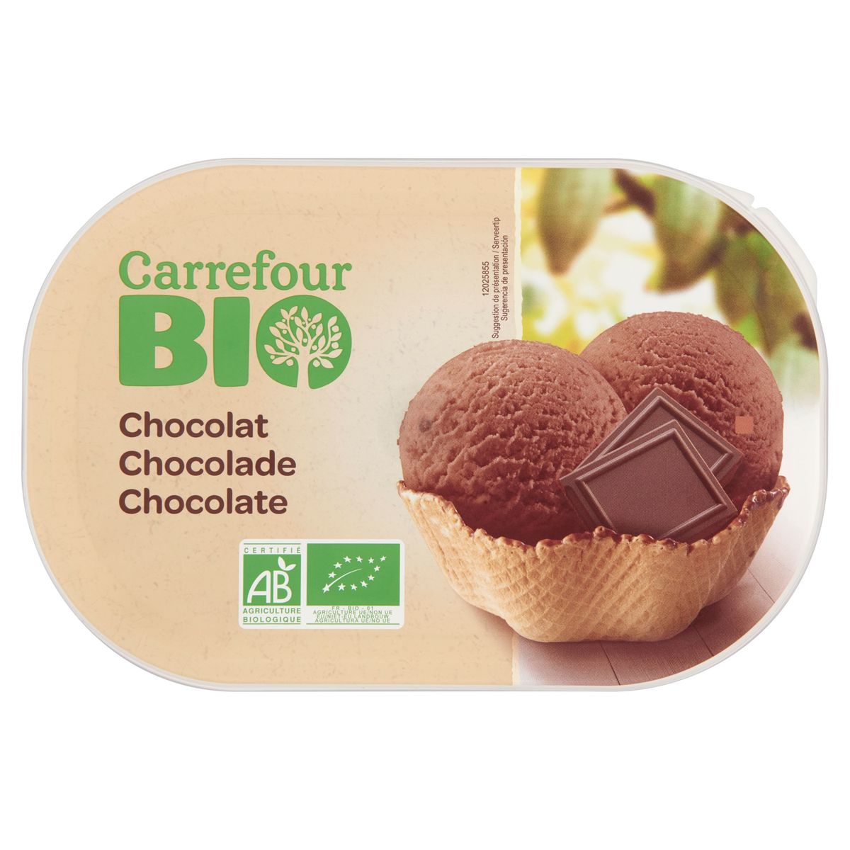 Carrefour Bio Roomijs Chocolade 900 ml