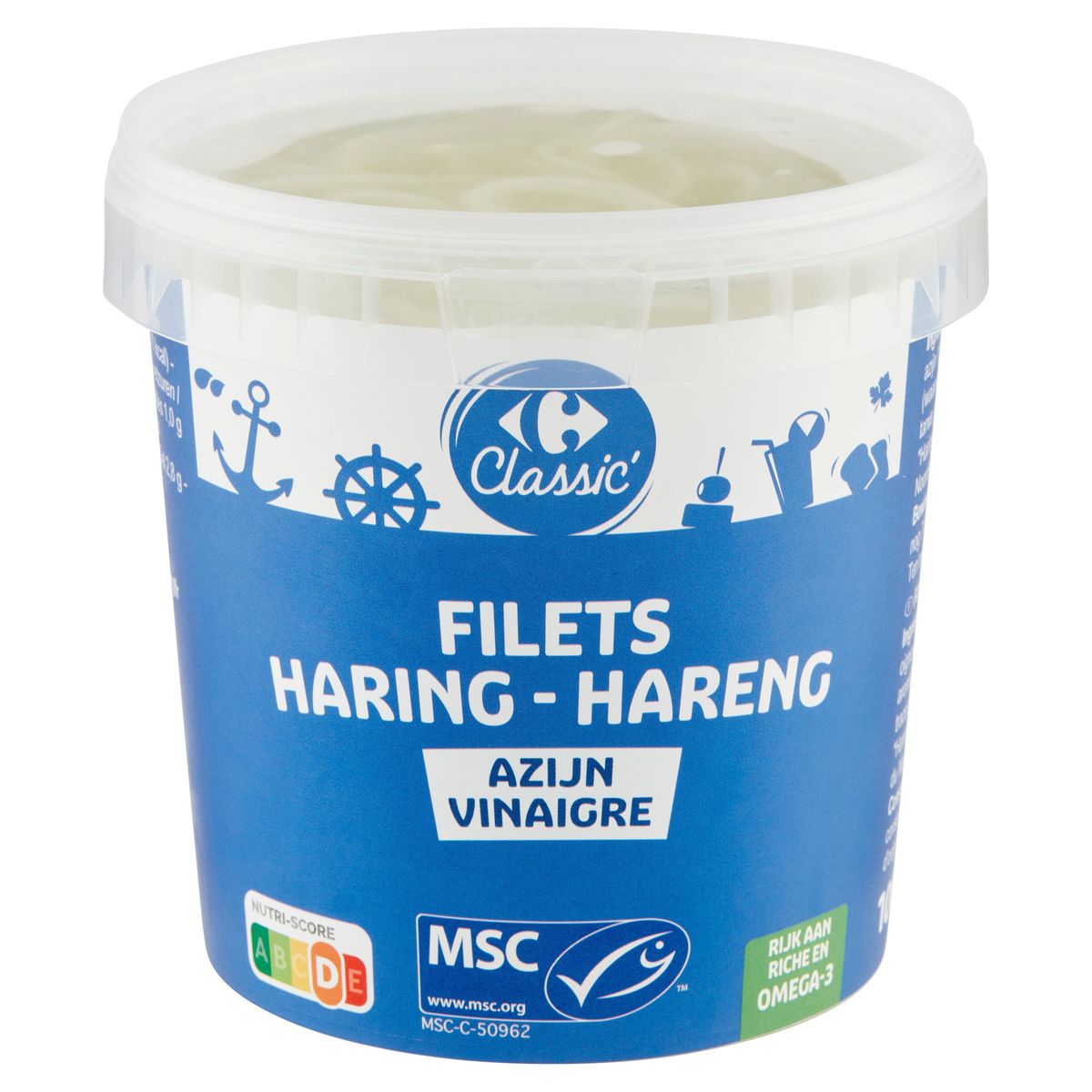 Carrefour Classic' Filets Haring Azijn 1000 g