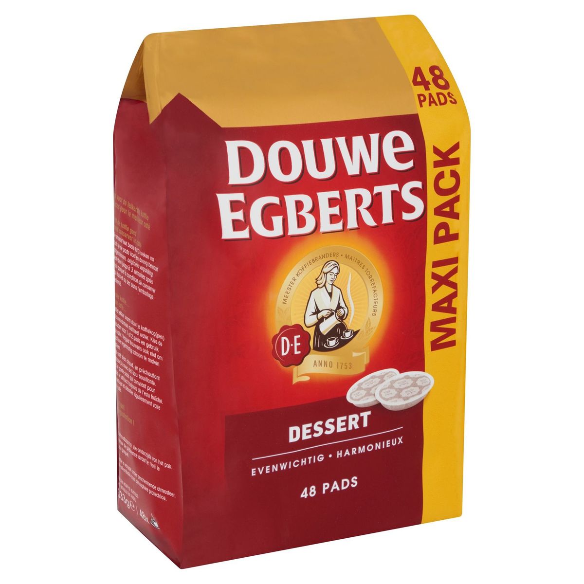 DOUWE EGBERTS Café Pads Dessert 48 Pièces