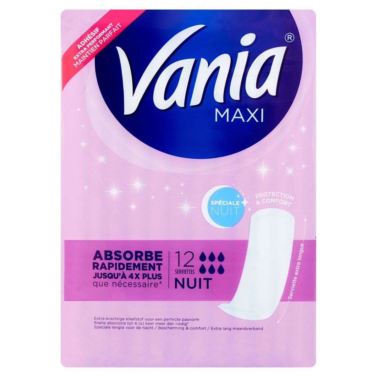 Vania Maxi Nuit Maandverbanden 12 Stuks
