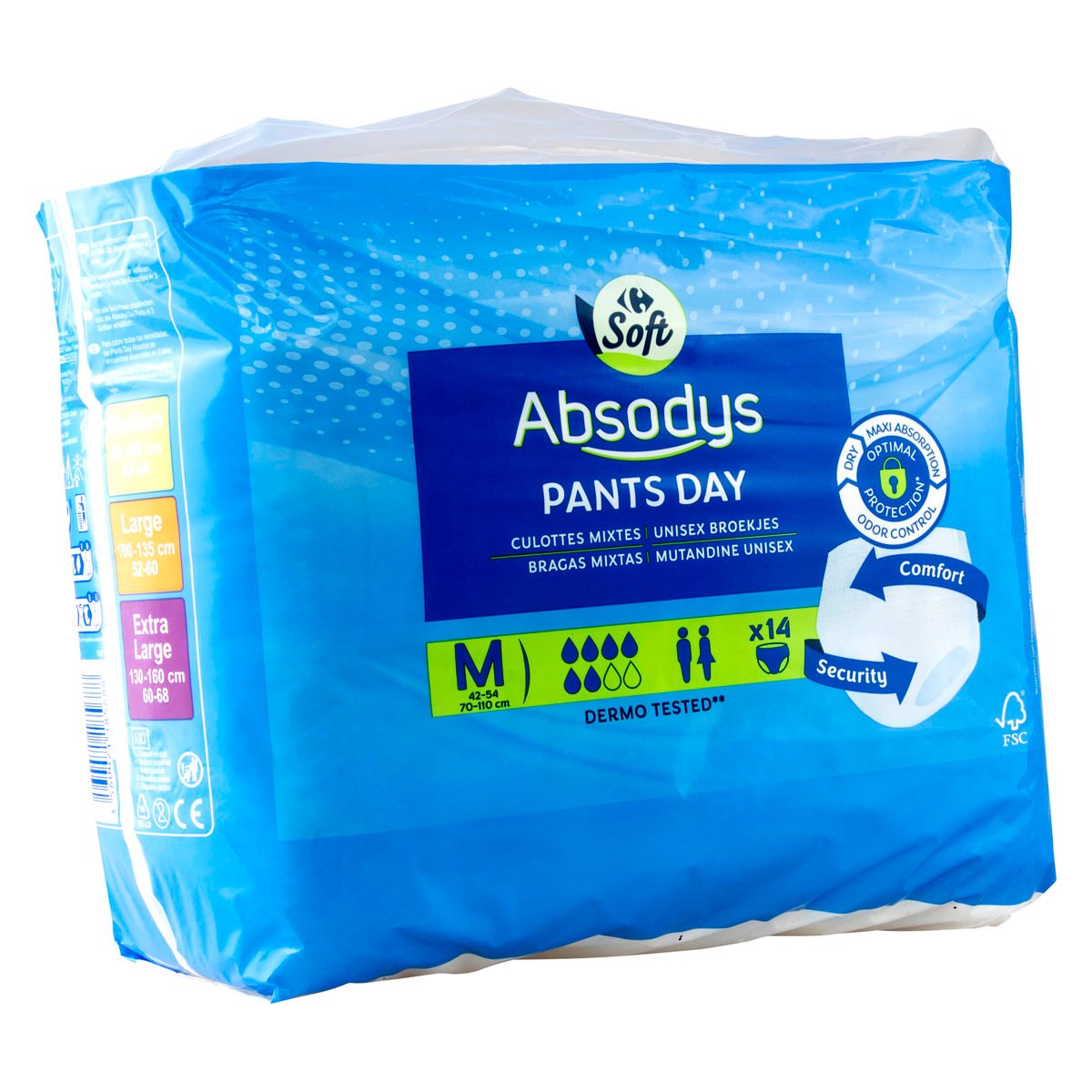 Carrefour Absodys Pants Day Medium 14 Stuks