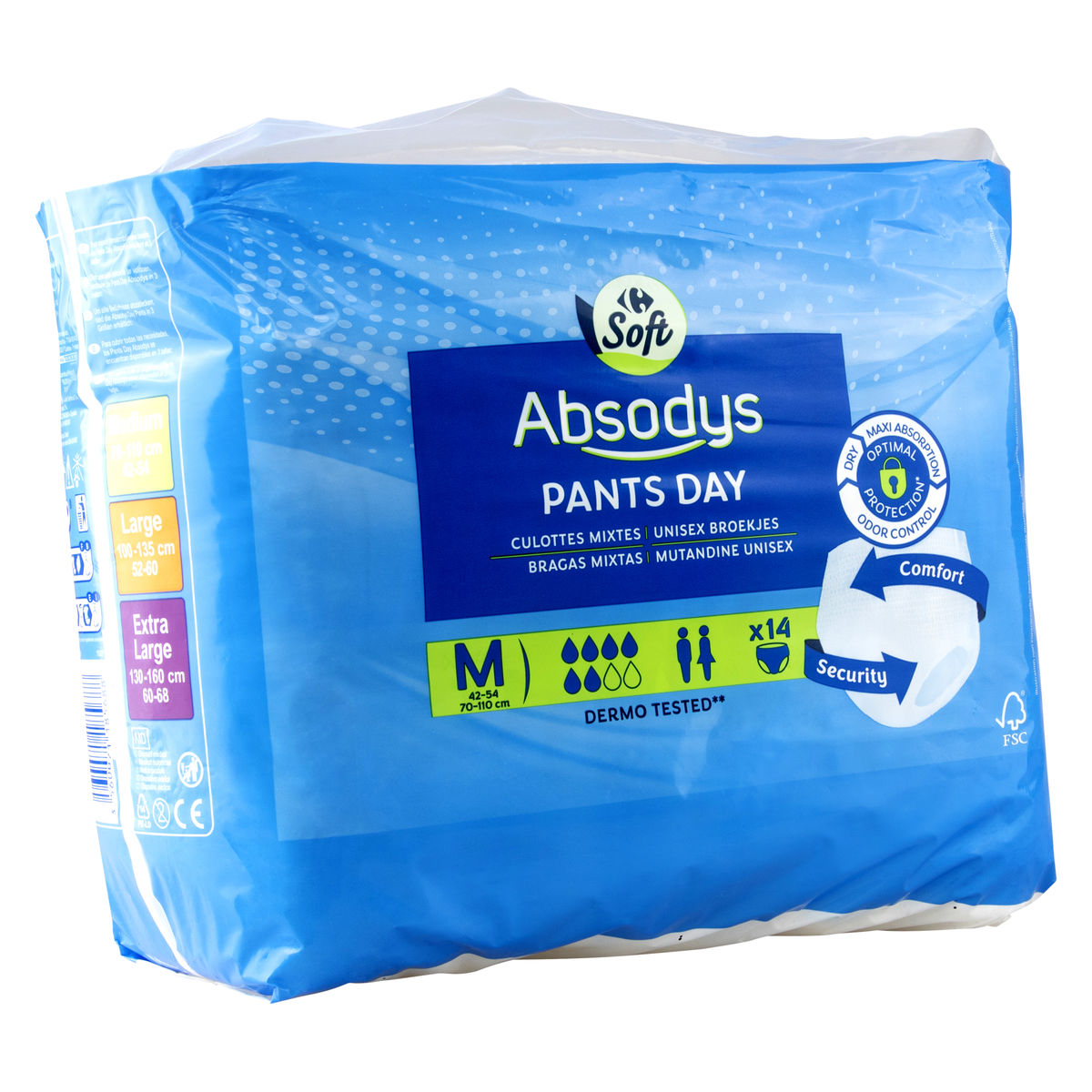 Carrefour Absodys Pants Day Medium 14 Pièces