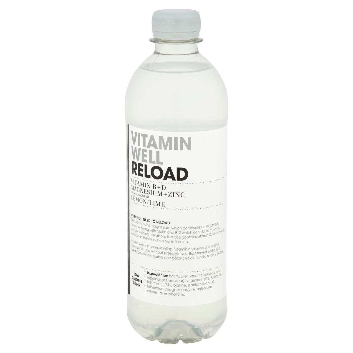 Vitamin Well Reload Vitamin B+D Magnesium+Zinc Lemon/Lime 500 ml