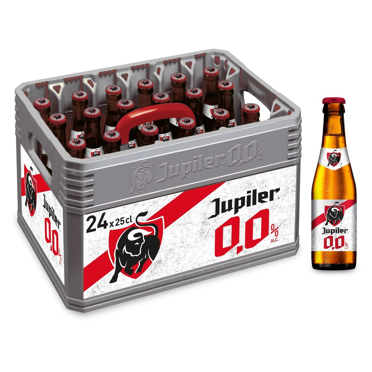 Jupiler 0.0% Alc. Beer Caisse 24 x 25 cl