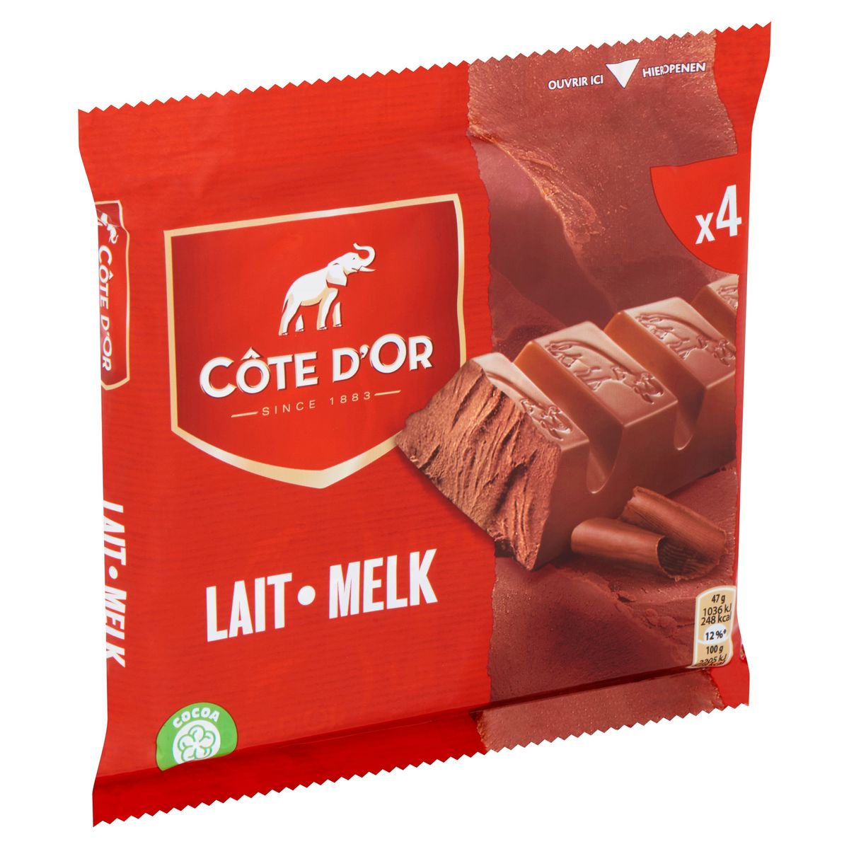 Côte d'Or Lait Chocolat au Lait 4 x 47 g
