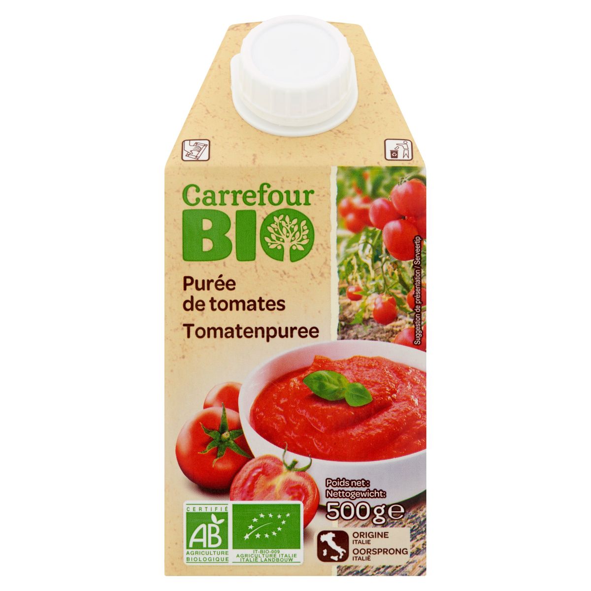 Carrefour Bio Tomatenpuree 500 g