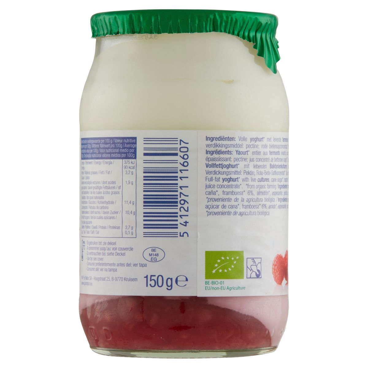 Pur Natur Bio Yoghurt Framboos 150 g