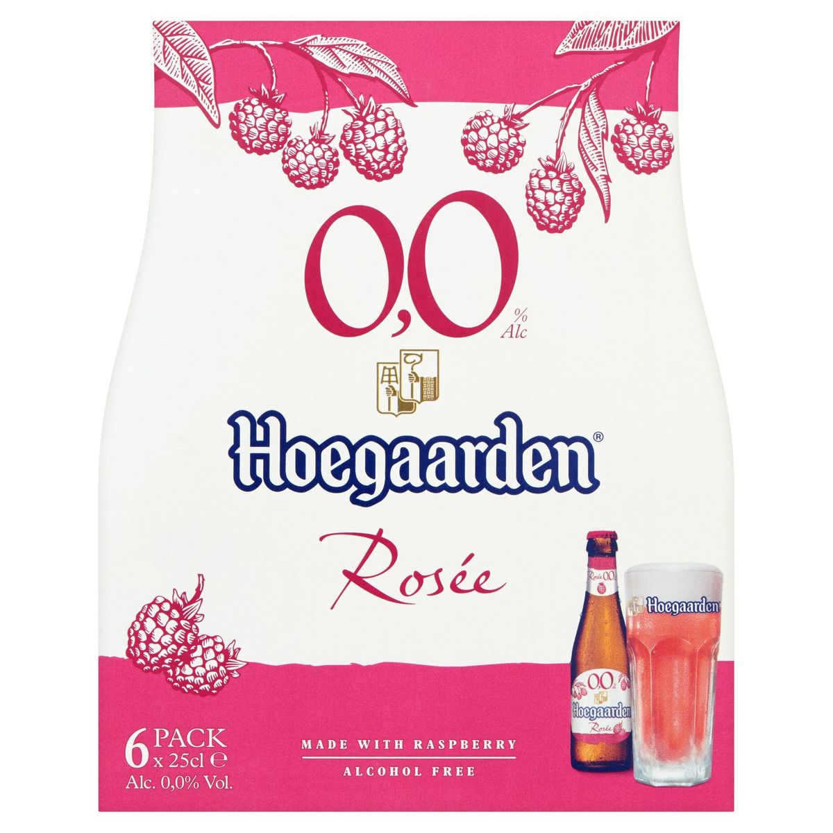Hoegaarden Rosée 0.0% Alc Flessen 6 x 25 cl