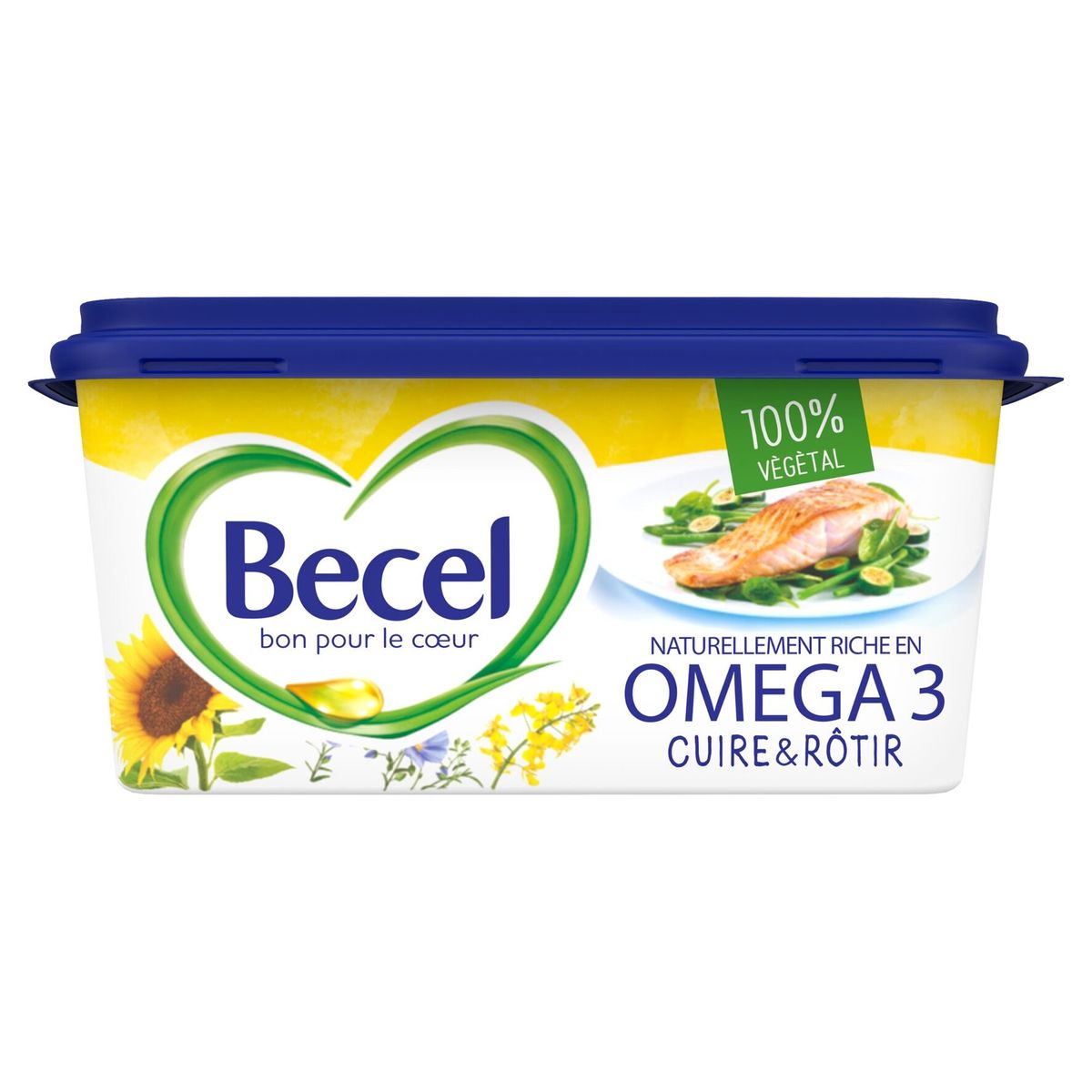 Becel Margarine Cuire et Rôtir Oméga 3 500 g