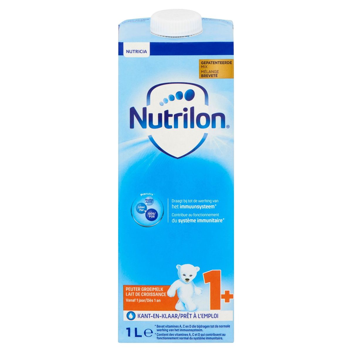 Nutrilon 1+ Lait de Croissance Liquide Bébé Dès 1 An 1L