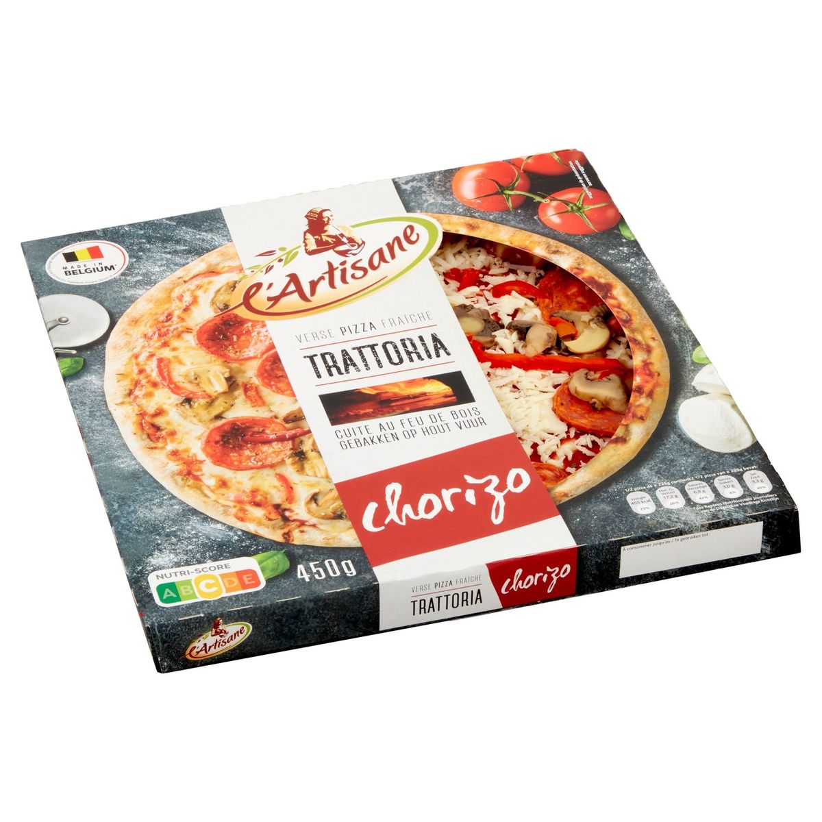 L'Artisane Pizza Fraîche Trattoria Chorizo 450 g
