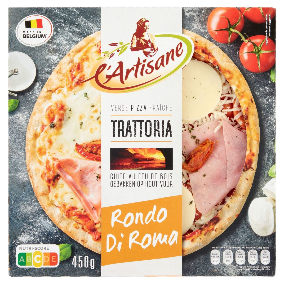 L'Artisane Pizza Fraîche Trattoria Rondo di Roma 450 g