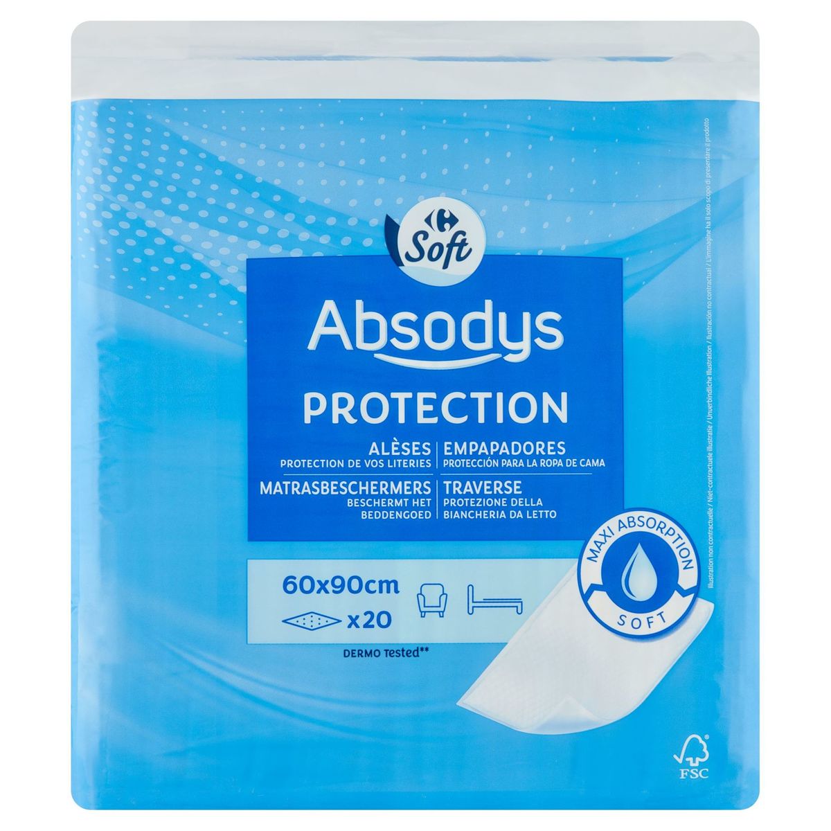 Carrefour Soft Absodys Protection Matrasbeschermers 20 Stuks