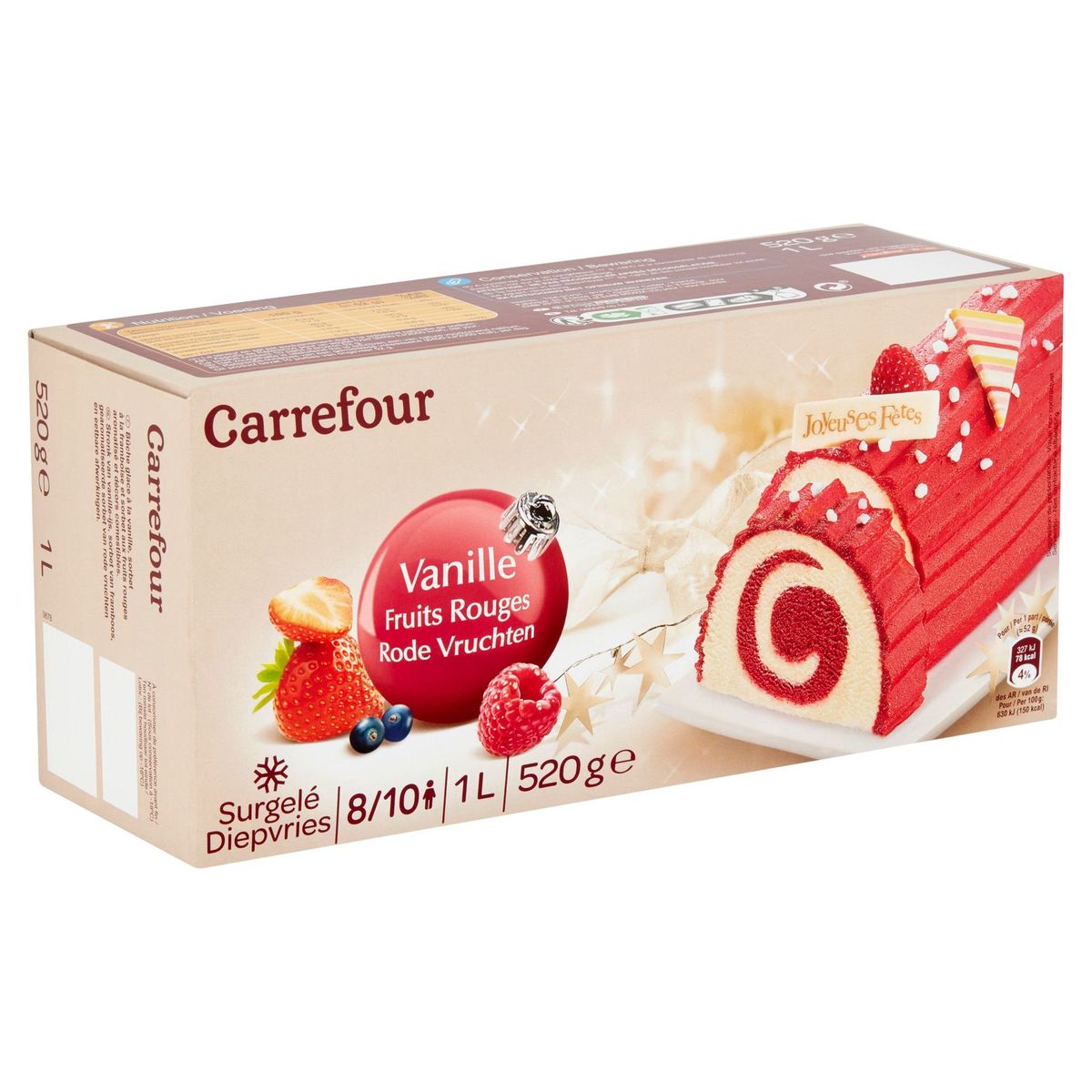 Carrefour Vanille Fruits Rouges 520 g