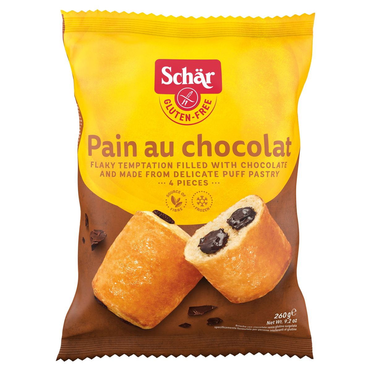 Schär Gluten Free Pain au Chocolat 4 x 65 g