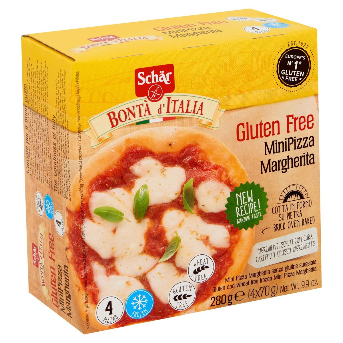 Schär Bontà d'Italia Gluten Free MiniPizza Margherita 4 x 70 g