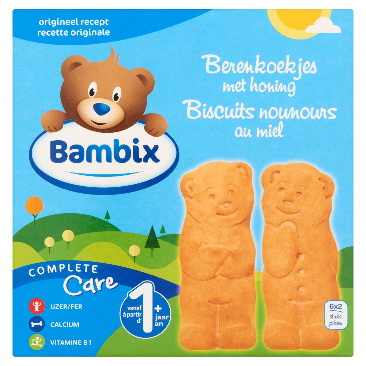 Bambix Biscuits Nounours au Miel à Partir d' 1+ An 6 x 2 Pièces 150 g