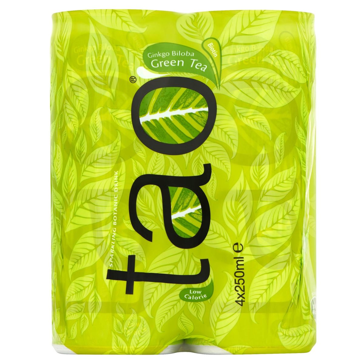 TAO Sparkling Botanic Drink Ginkgo Biloba Green Tea 4 x 250 ml