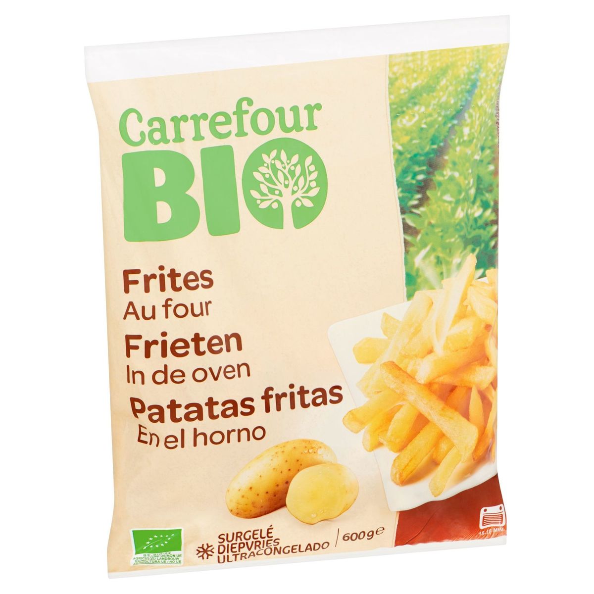 Carrefour Bio Frites au Four 600 g