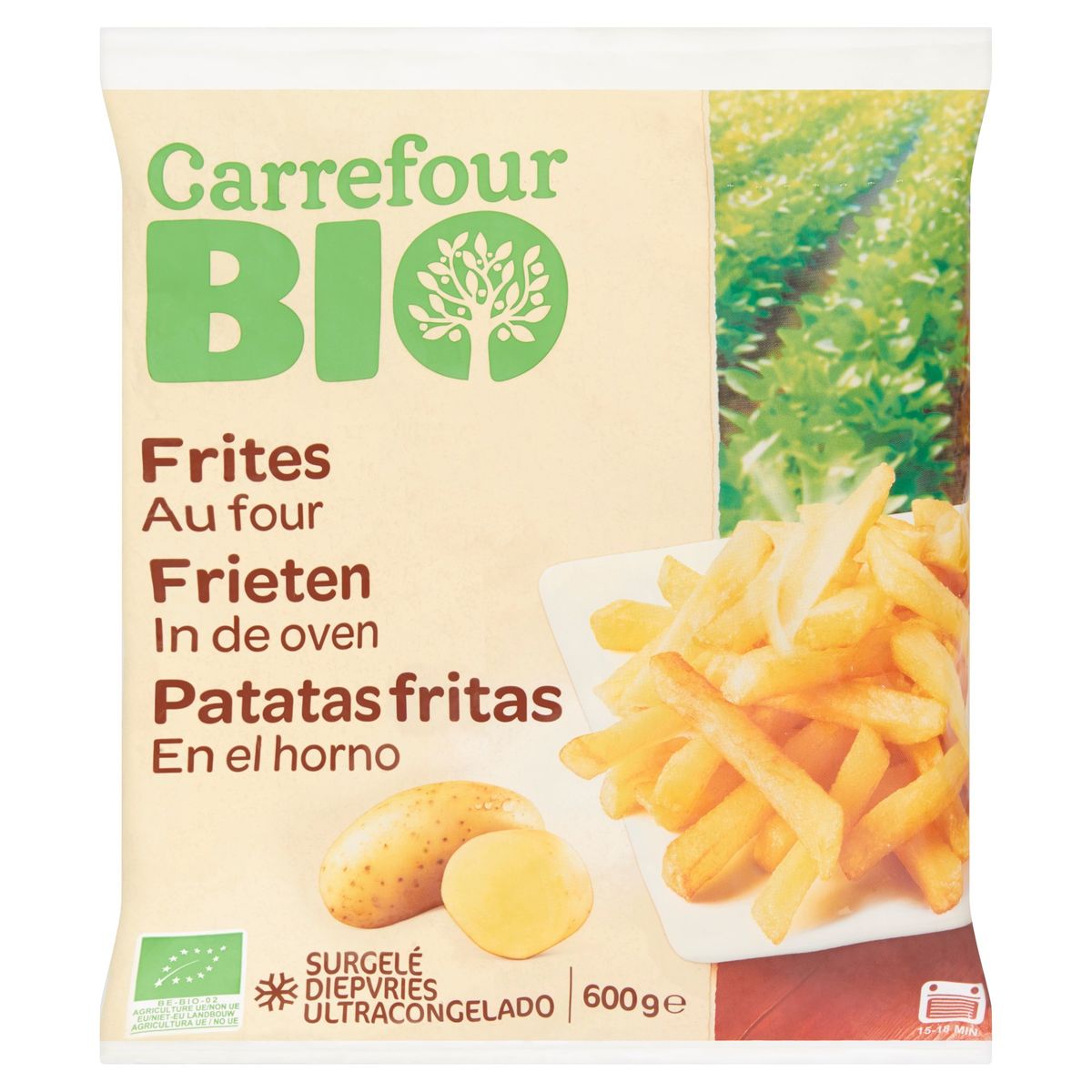 Carrefour Bio Frieten in de Oven 600 g