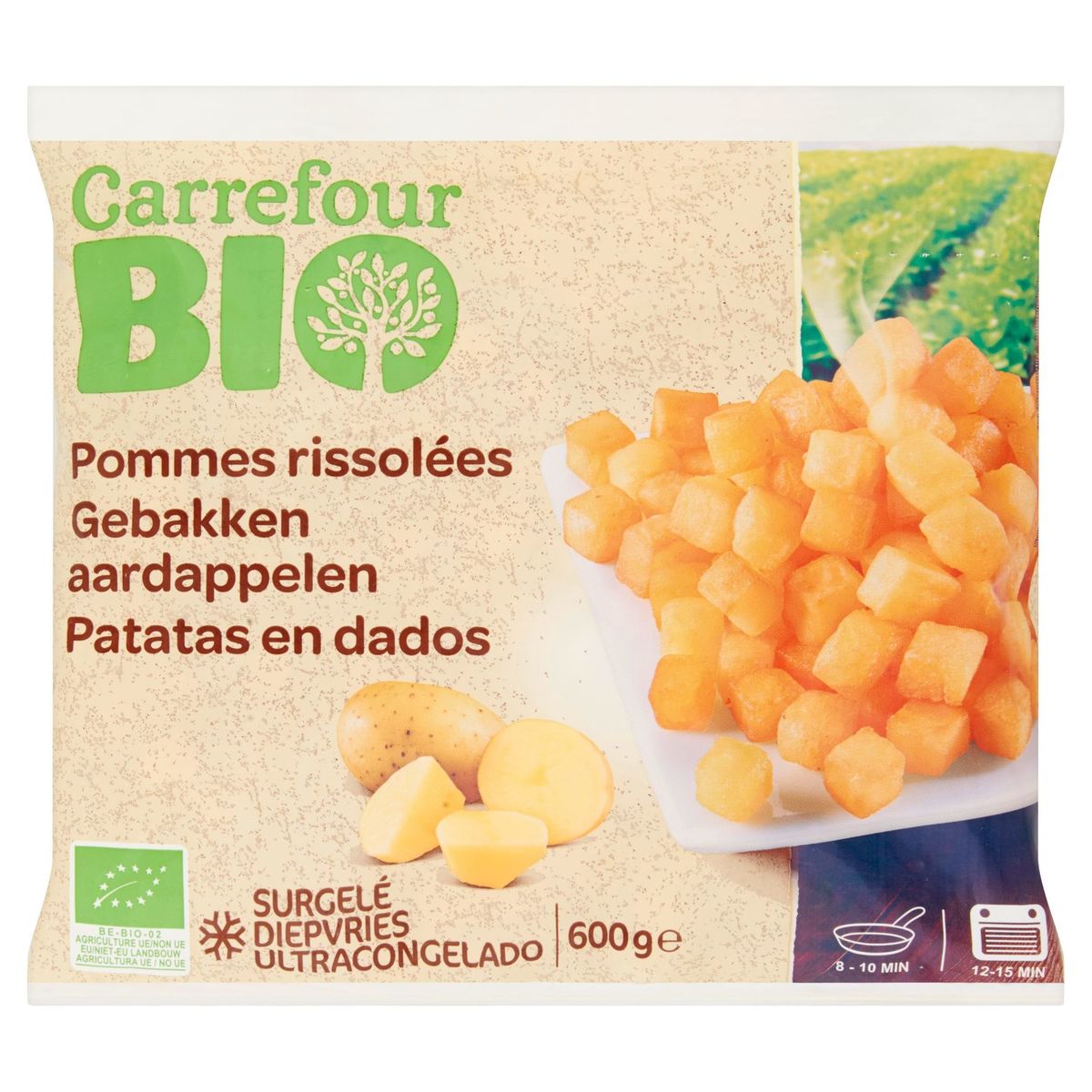 Carrefour Bio Gebakken Aardappelen 600 g