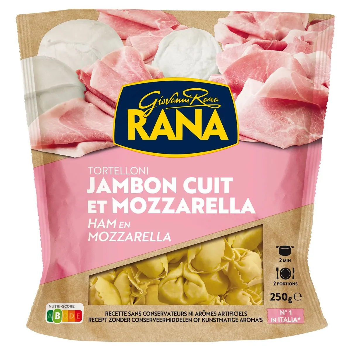 Tortelloni Ham And Mozzarella 250 G Carrefour België