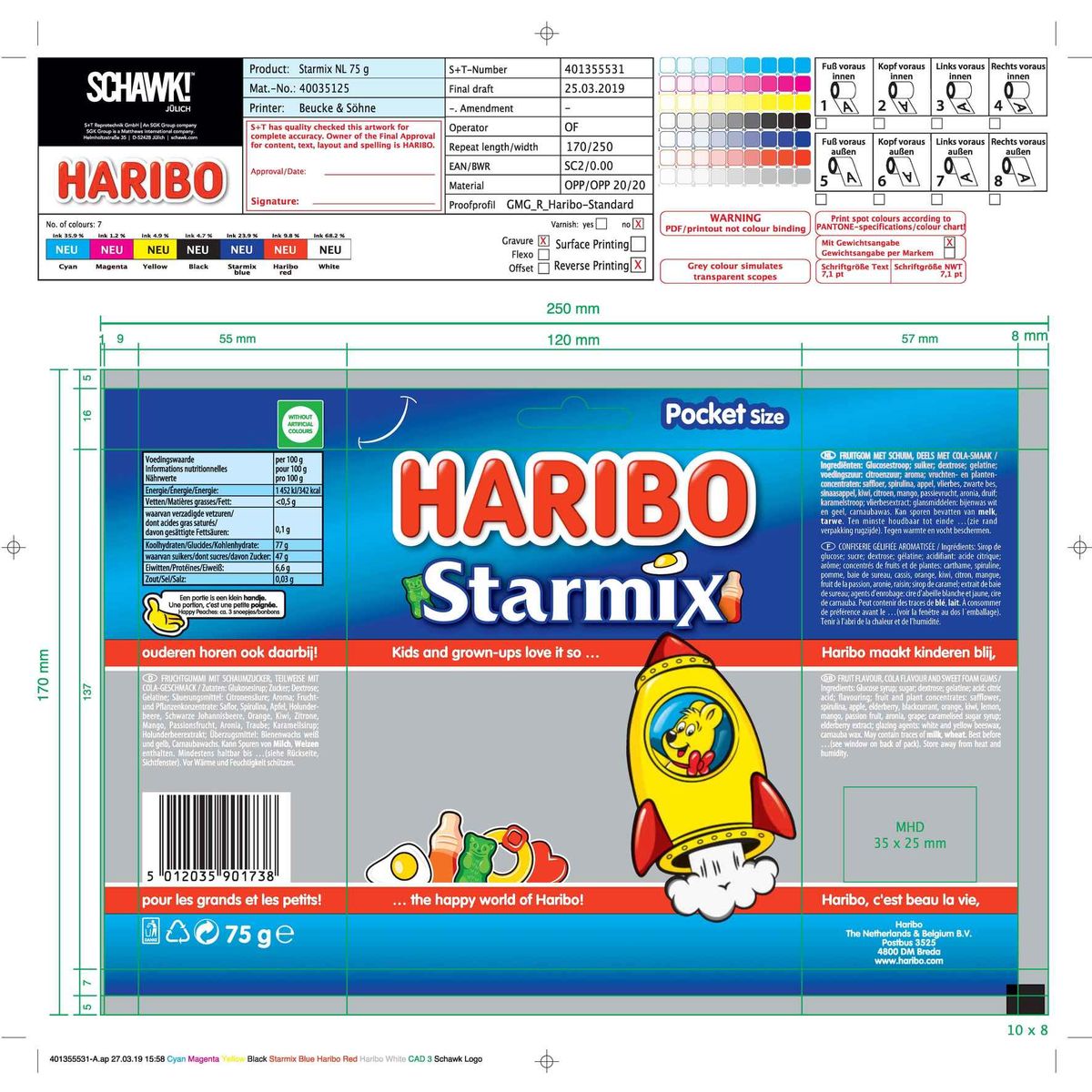 Haribo Starmix 75 g