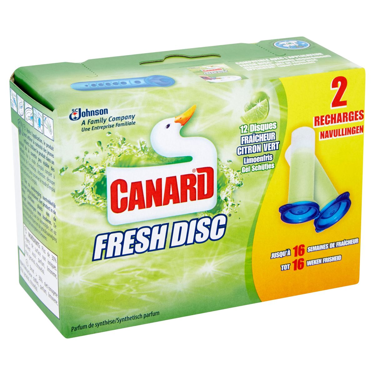 Canard Fresh Disc - Fraîcheur Citron Vert - Recharges