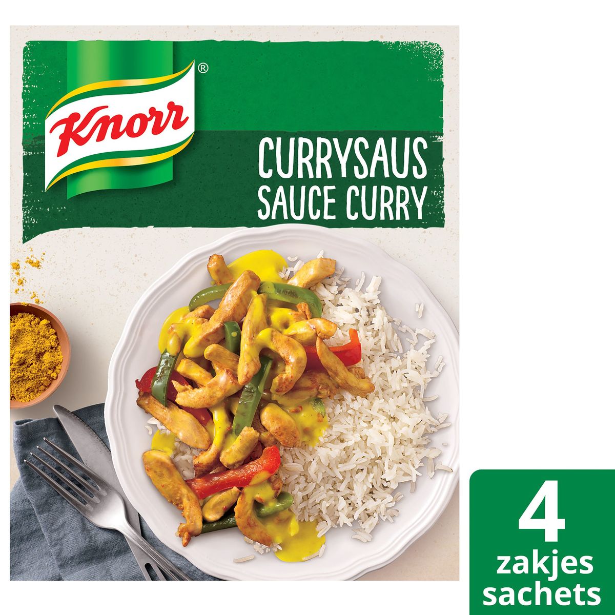 Knorr Sauce Curry Déshydratées 4 x 24 g