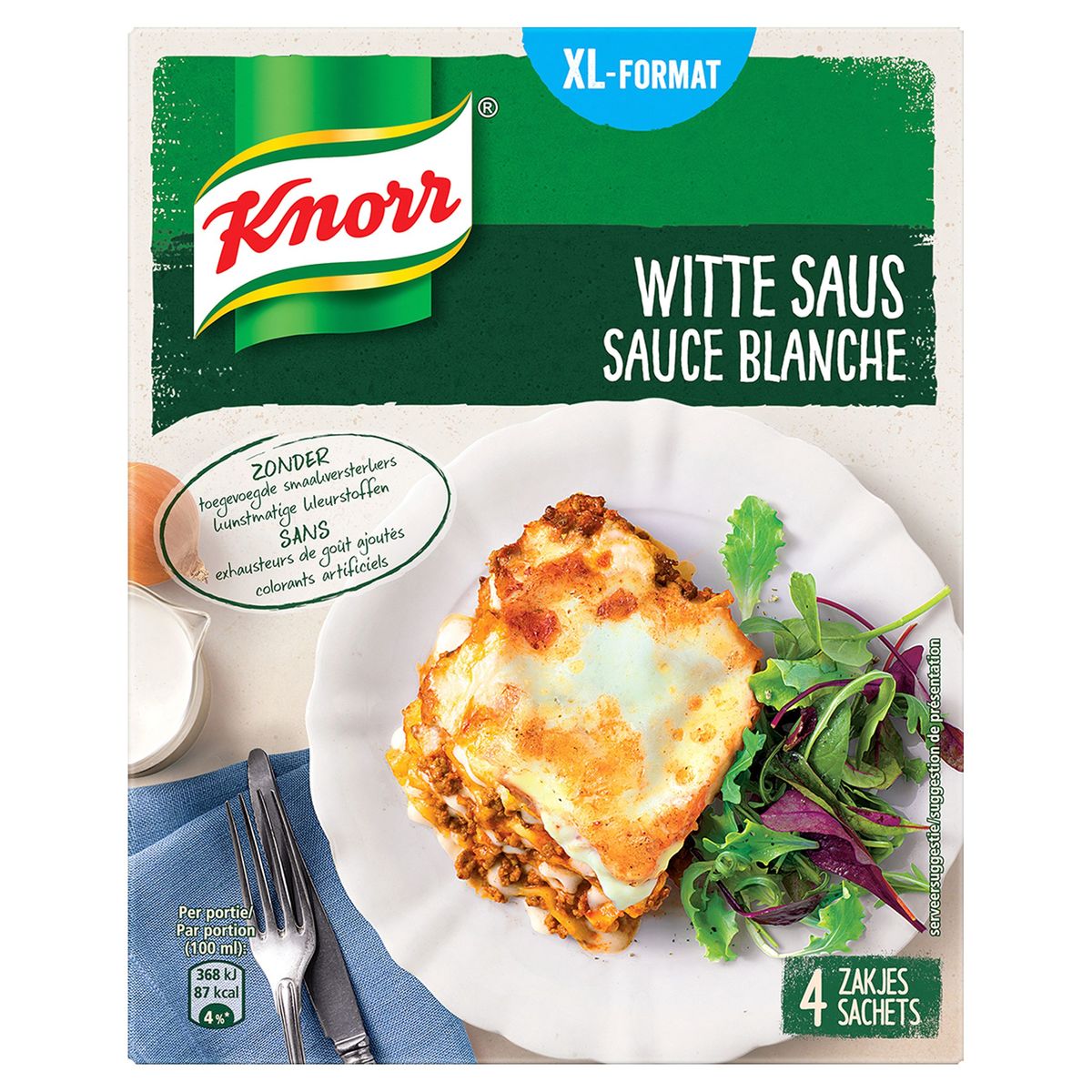 Knorr Sauces Déshydratées Blanche 4 x 22 g