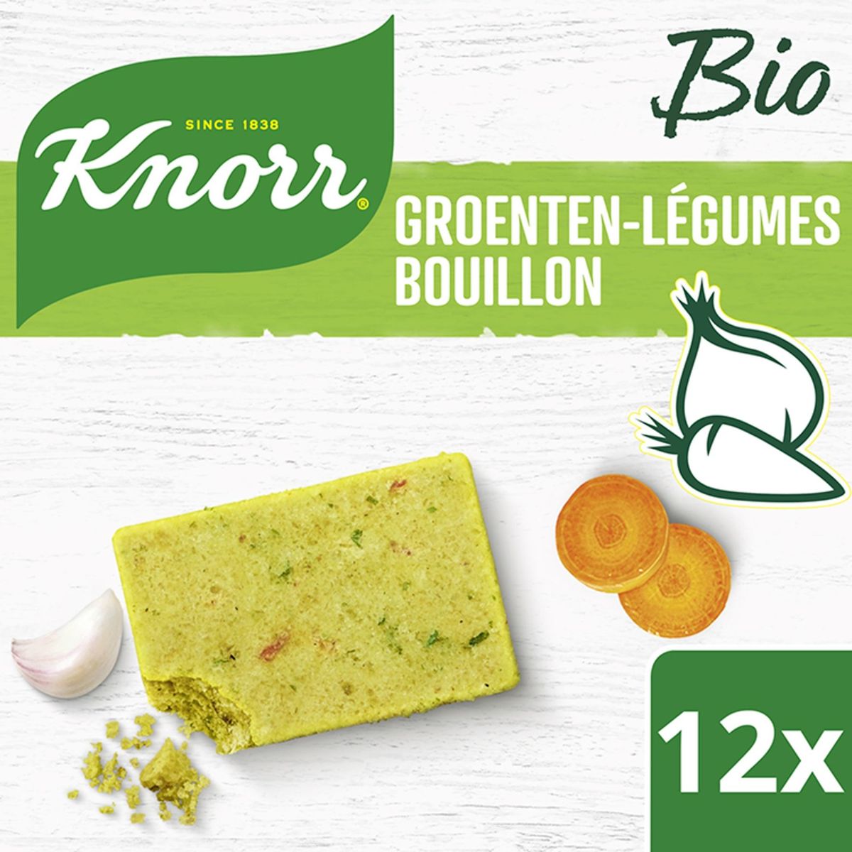 Knorr Bio Bouillon Légumes 12 Pièces 120 g
