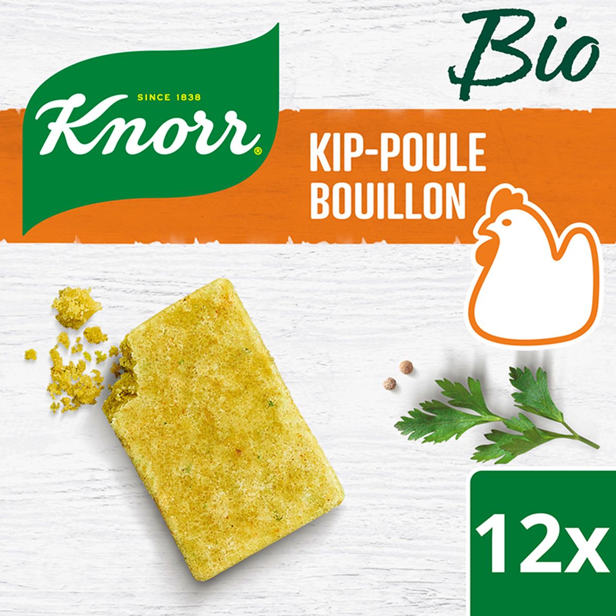 Knorr Bio Bouillonblokjes Kip 12 x 10 g