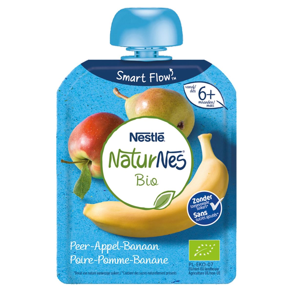 Nestlé NaturNes Bio Poire-Pomme-Banane dès 6 Mois 90 g