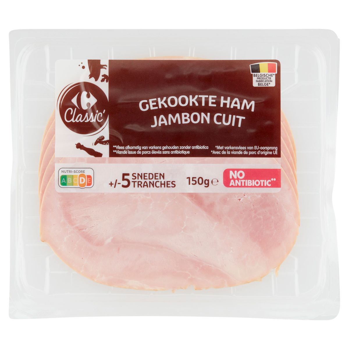 Carrefour Classic' Gerookte Ham 150 g