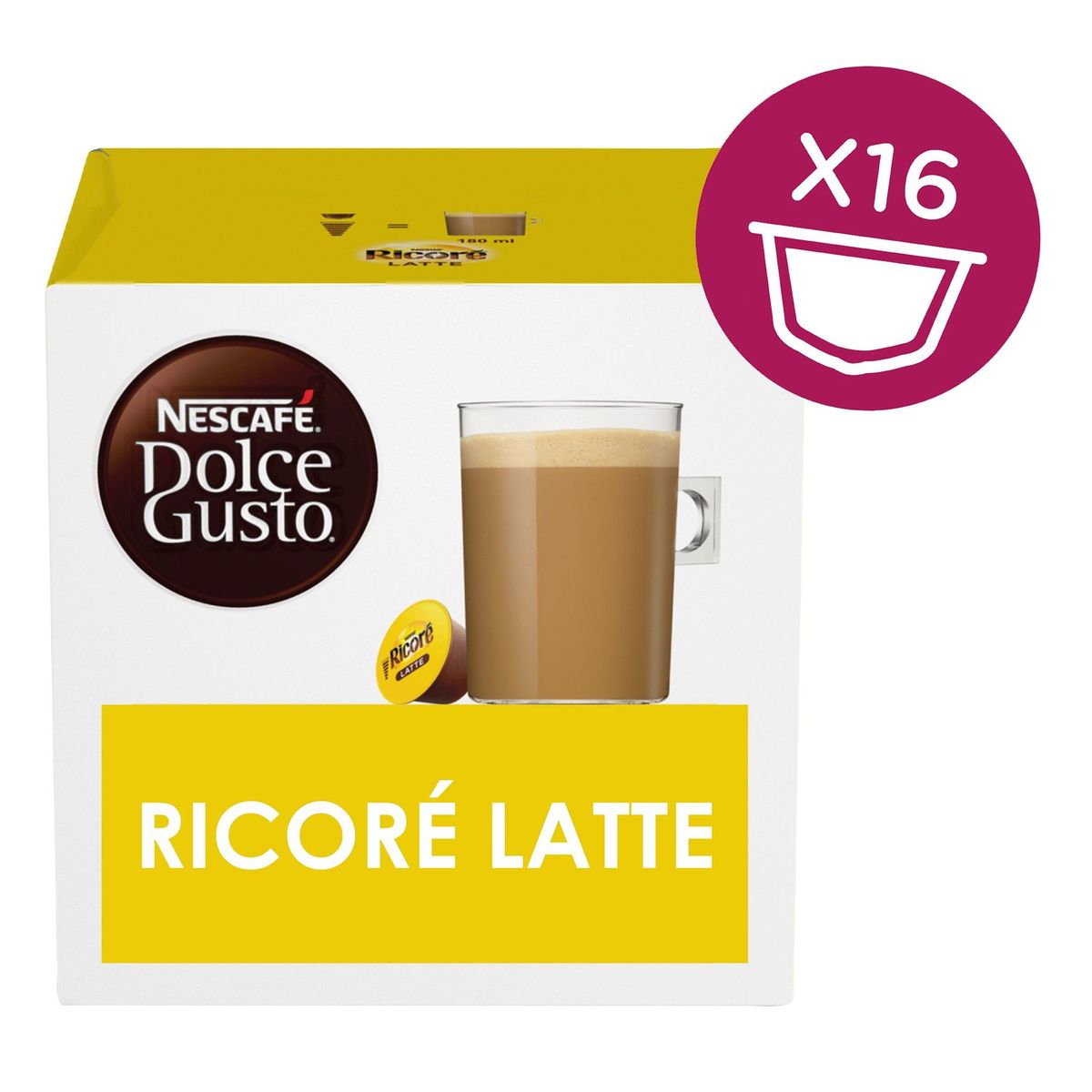 NESCAFÉ® Dolce Gusto® Ricoré Latte Café 16 Capsules par Boîte