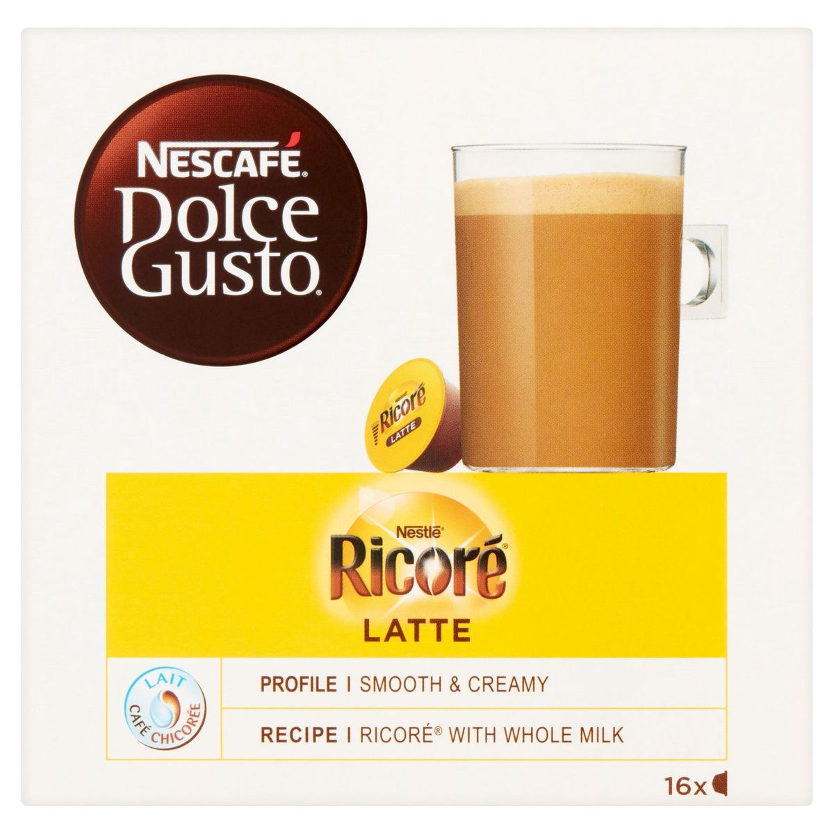 NESCAFÉ® Dolce Gusto® Ricoré Latte Koffie 16 Capsules per Doos