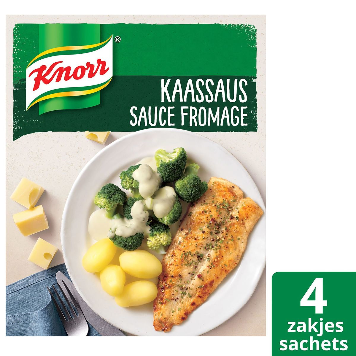 Knorr Sauces Déshydratées Fromage 4 x 28 g