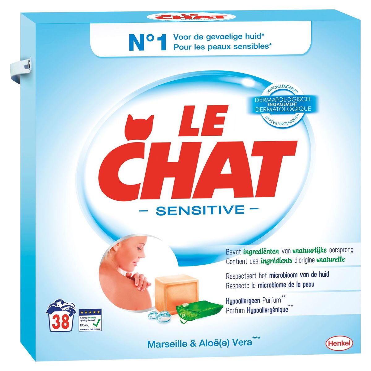 Le Chat Lessive Poudre Sensitive 38DS