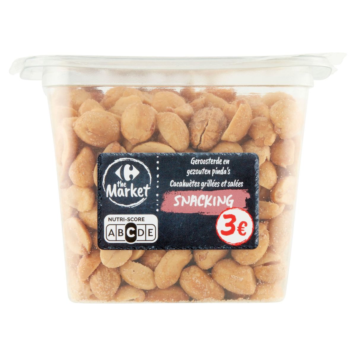 Carrefour The Market Nuts & Fruits Geroosterde en Gezouten Pinda's Snacking 225 g