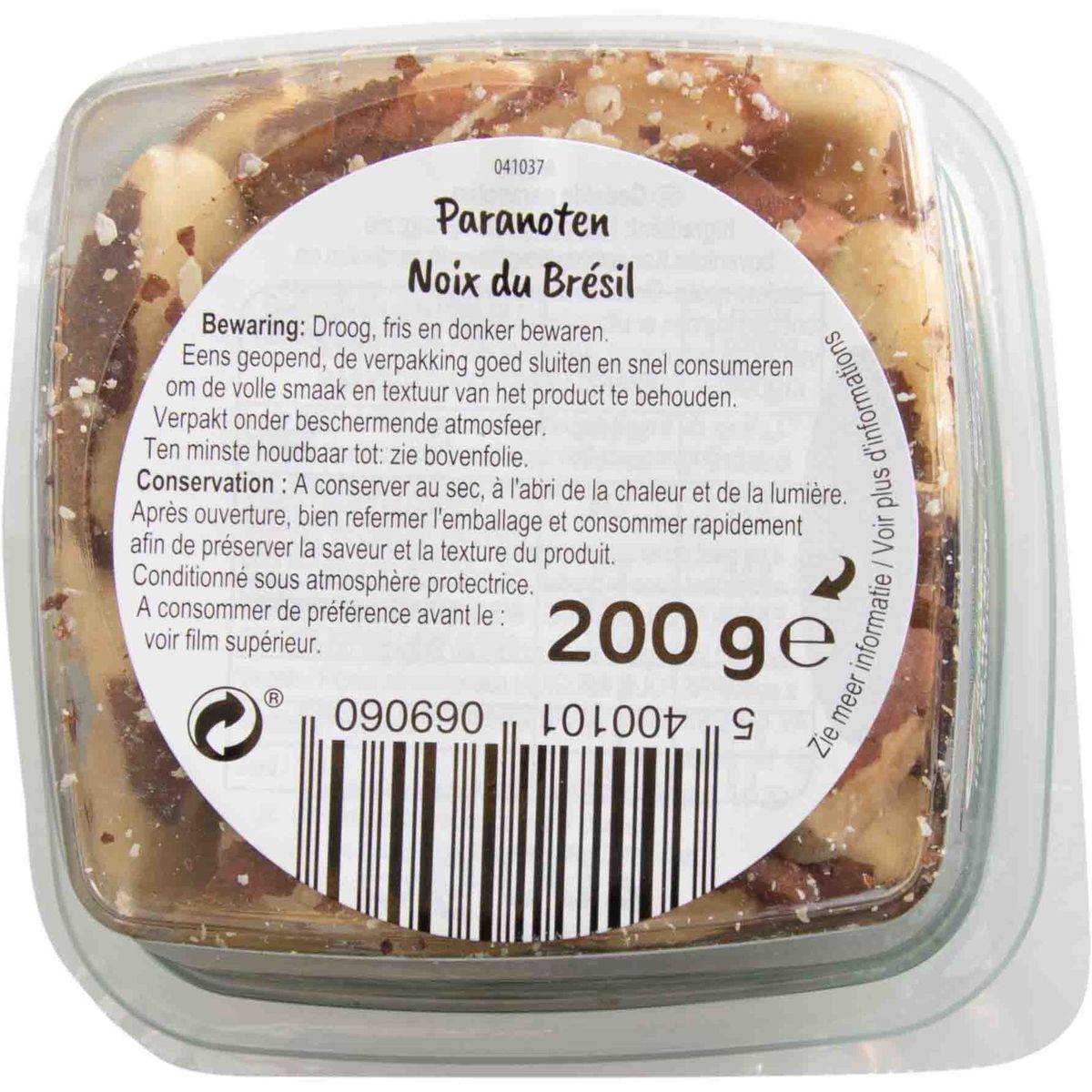 Carrefour Nuts & Fruits Natuur Paranoten 200 g