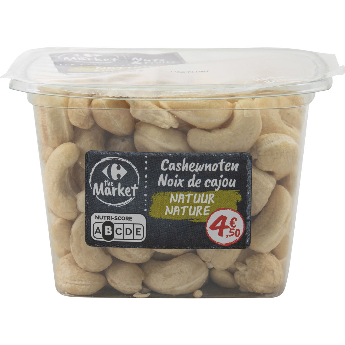 Carrefour Nuts & Fruits Natuur Cashewnoten 200 g
