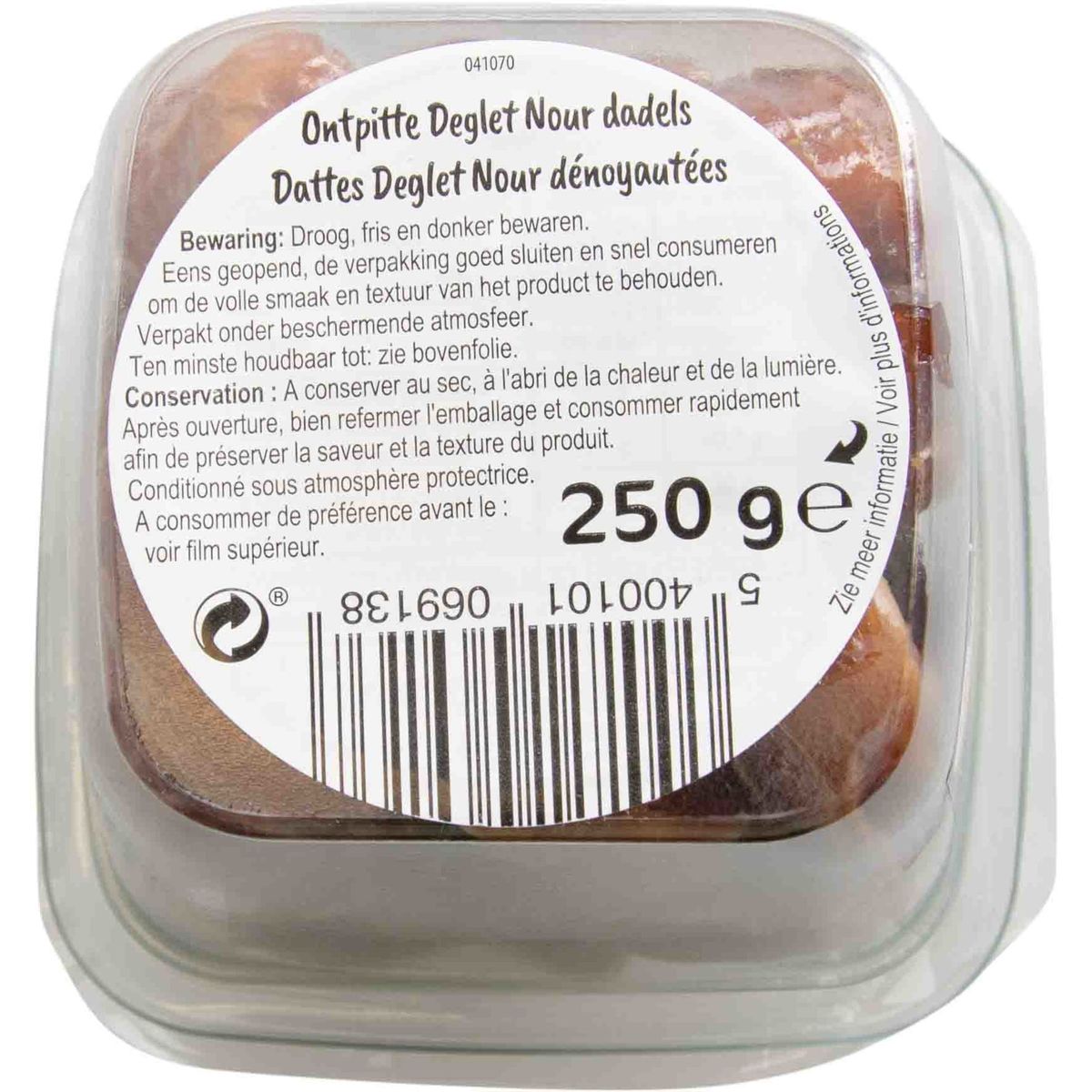 Carrefour The Market Nuts & Fruits Dattes Deglet Nour Dénoyautées Séché 250 g