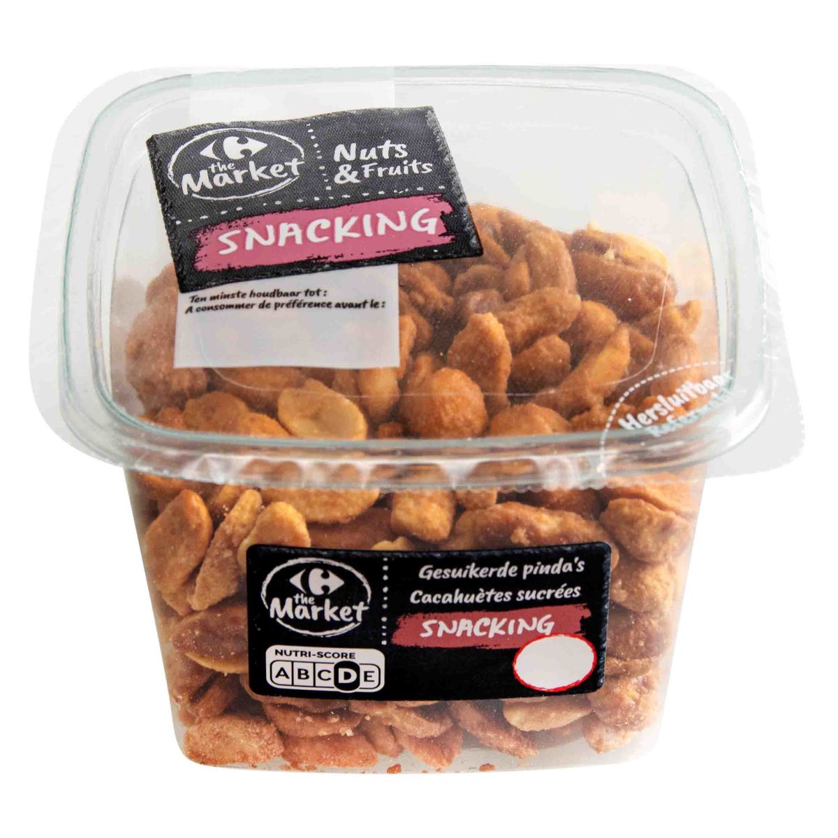 Carrefour The Market Nuts & Fruits Snacking Gesuikerde Pinda's 180 g