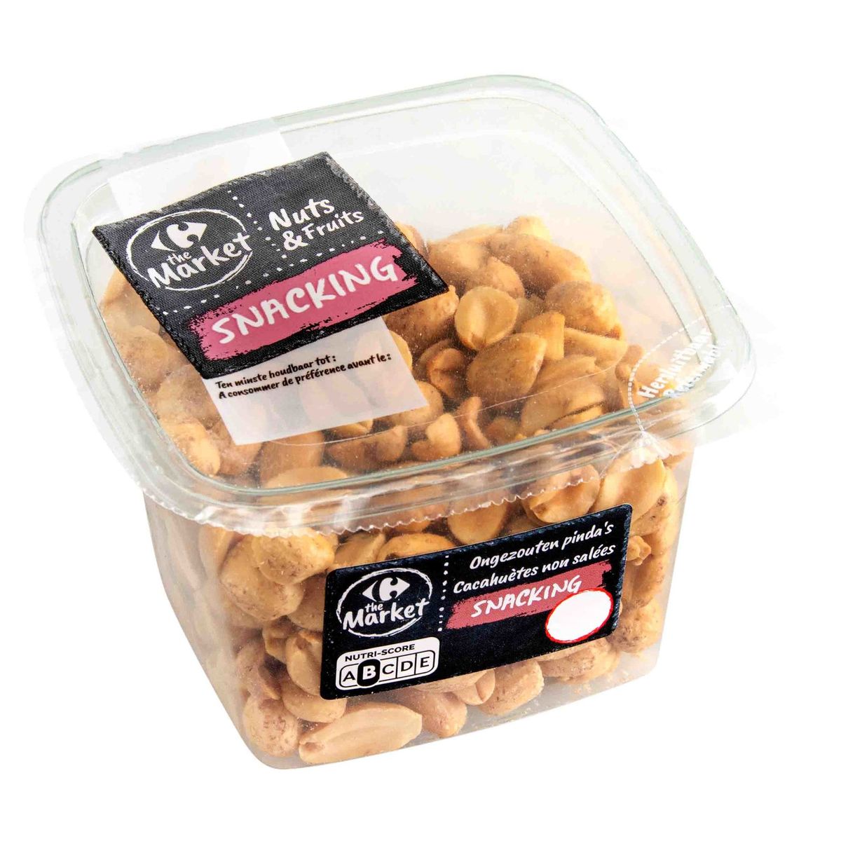 Carrefour Nuts & Fruits Snacking Cacahuètes non Salées 225 g