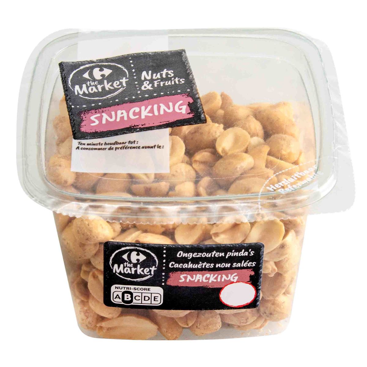 Carrefour The Market Nuts & Fruits Snacking Cacahuètes non Salées 180 g