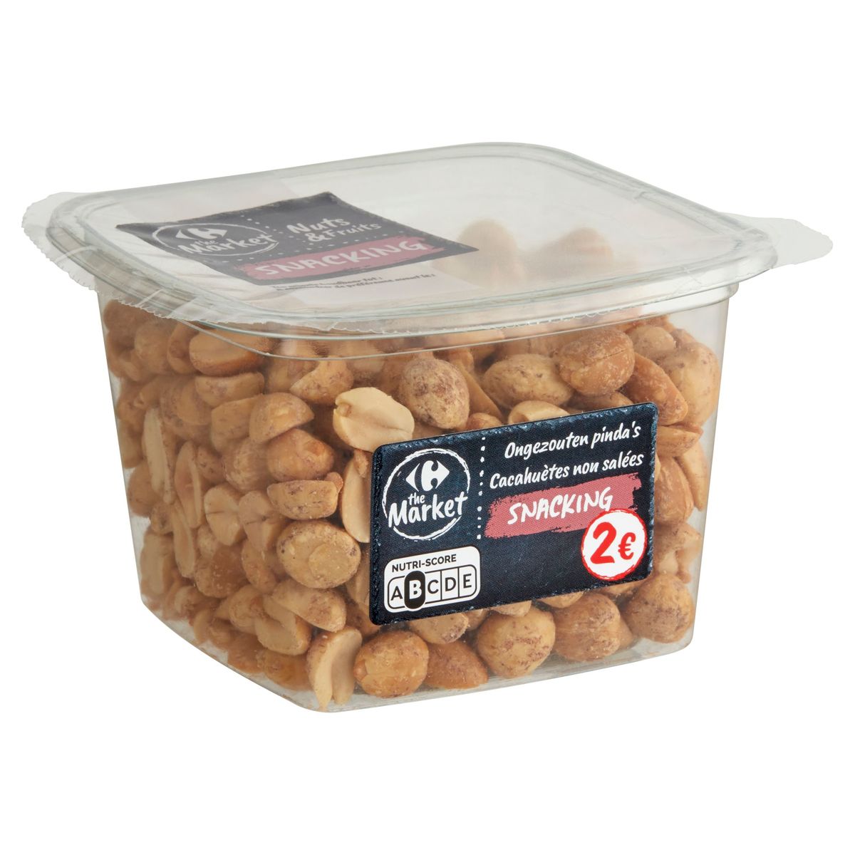 Carrefour The Market Nuts & Fruits Snacking Cacahuètes non Salées 180g